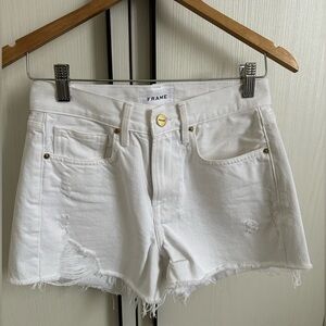 FRAME Le Brigette Short White Jean